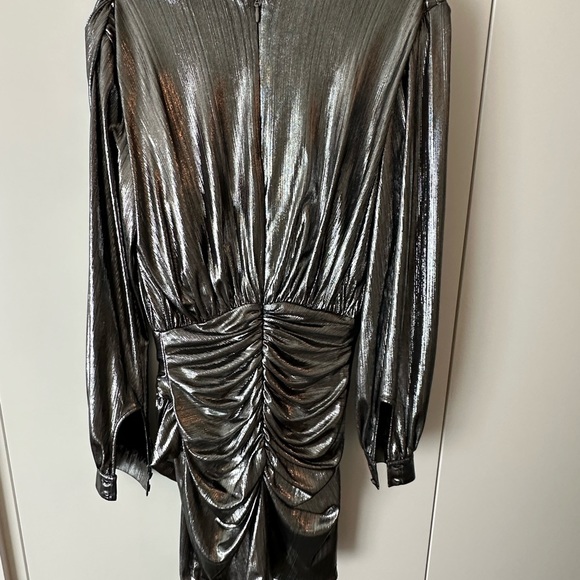 Dress by House of CB. Silver metallic gorgeous on. - Picture 3 of 5